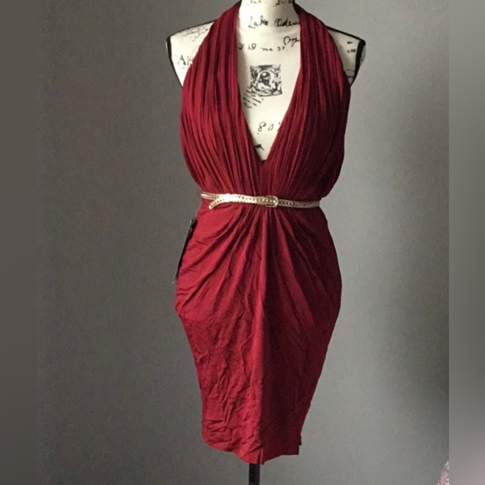 NWT bebe halter dress
